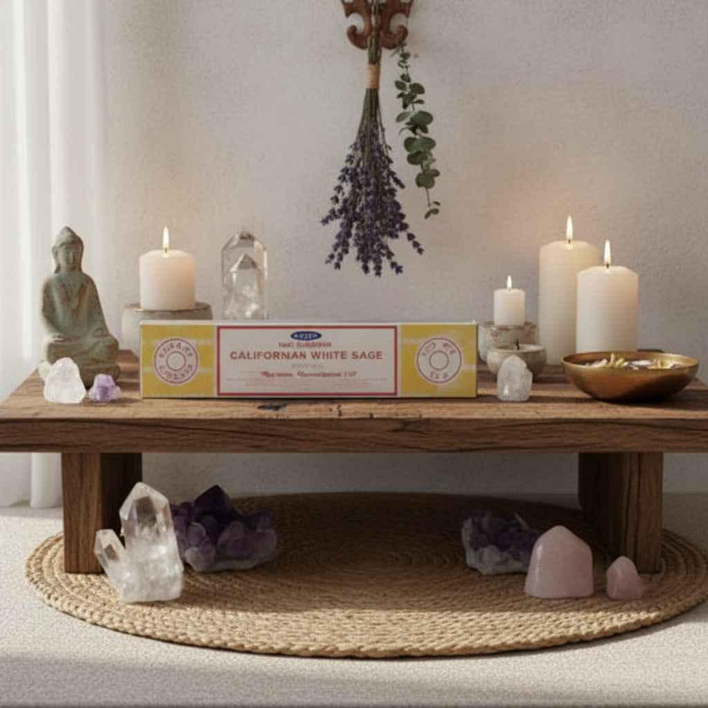 Satya California White Sage Incense Sticks for Cleansing and Purifying Spaces | | Wiccan Center