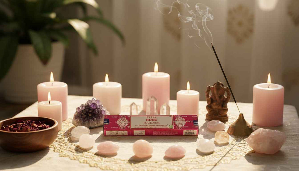 Satya Rose Incense Sticks for Calming Aromatherapy and Meditation | | Wiccan Center