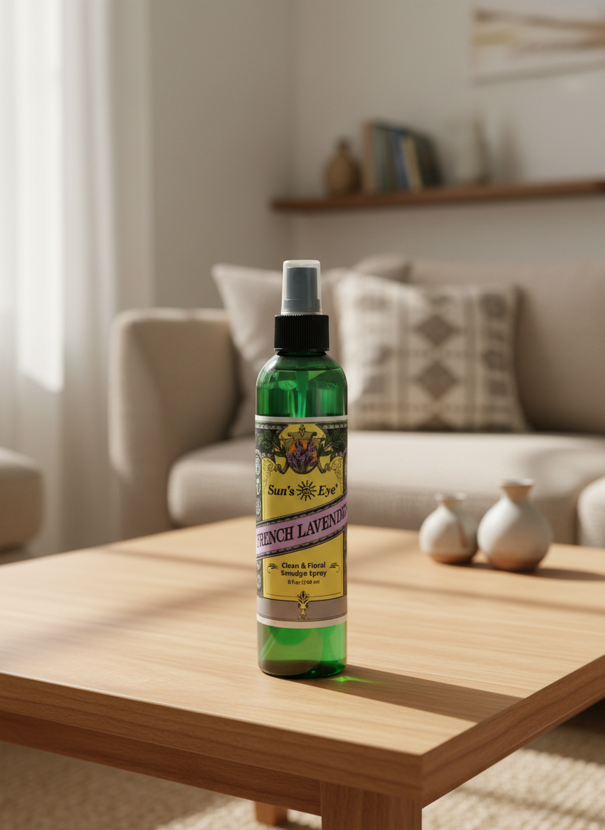 Sun's Eye French Lavender Mist for Relaxation and Aromatherapy | Air Freshener | Wiccan Center