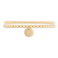 classic initial juno bracelet double stack (3+4mm) | | Wiccan Center