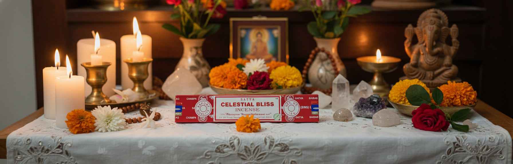 Satya Celestial Bliss Incense Sticks 15 G Pack | Incense | Wiccan Center