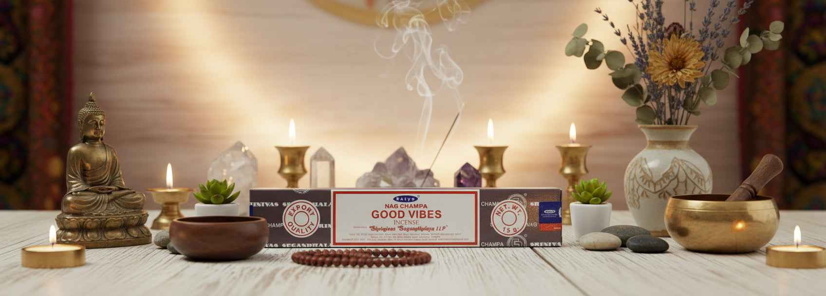 Satya Good Vibes Incense Sticks for Positive Energy and Uplifted Mood | | Wiccan Center