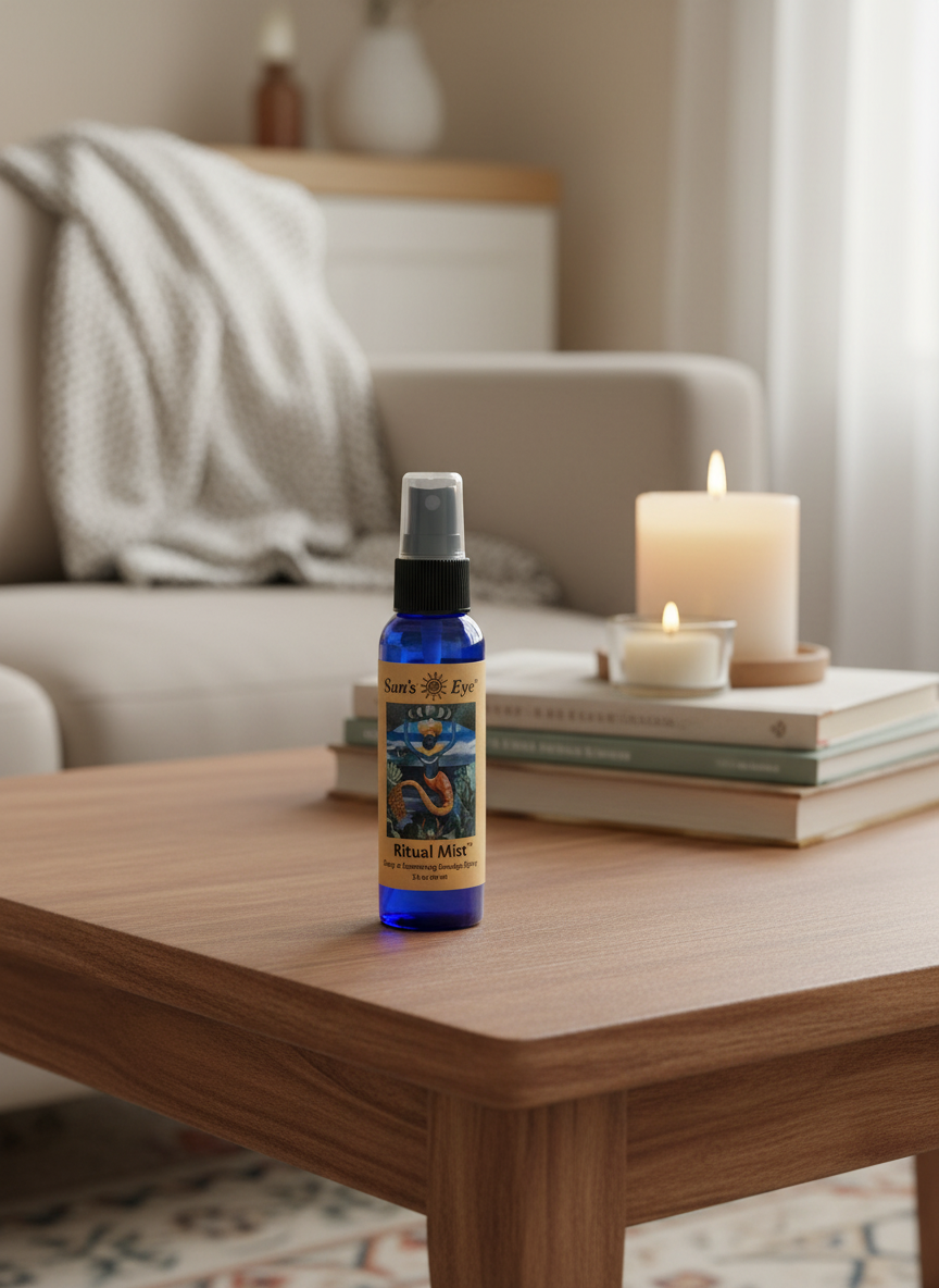 Sun's Eye Ritual Mist Spray for Spiritual Cleansing and Energy Balance | Air Freshener | Wiccan Center