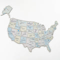USA Photo Map Pastel