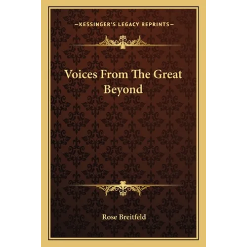 Voices From The Great Beyond - Paperback | Books | Wiccan Center
