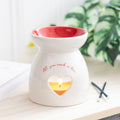 Valentine's Day Heart Oil Burner and Wax Warmer | Wax Melt Warmer | Wiccan Center