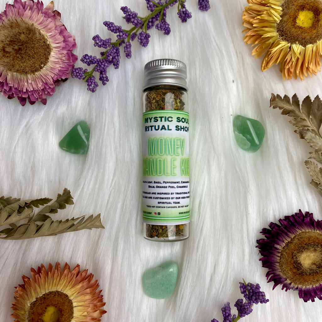 Money Candle Kief | Herbs | Wiccan Center