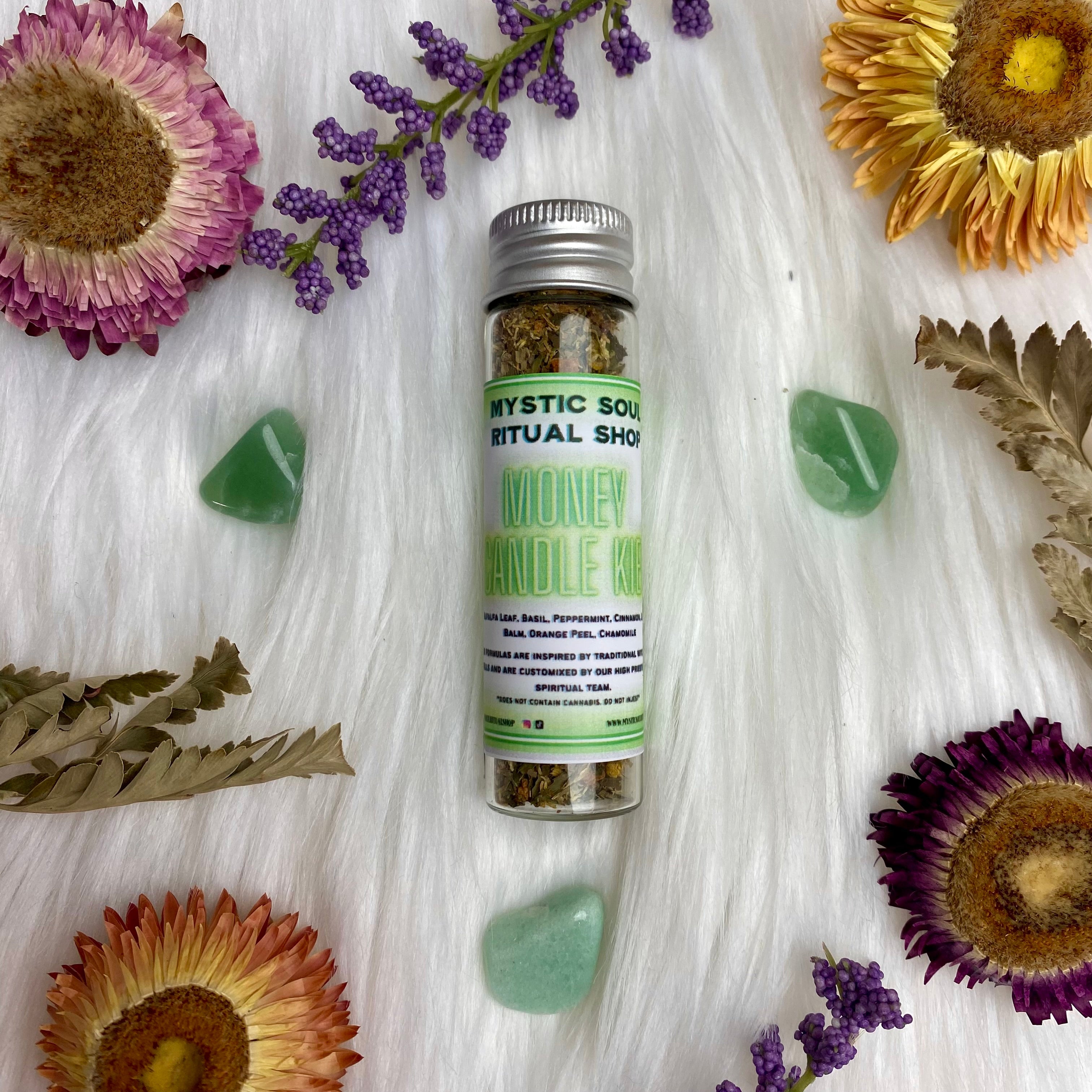 Money Candle Kief | Herbs | Wiccan Center