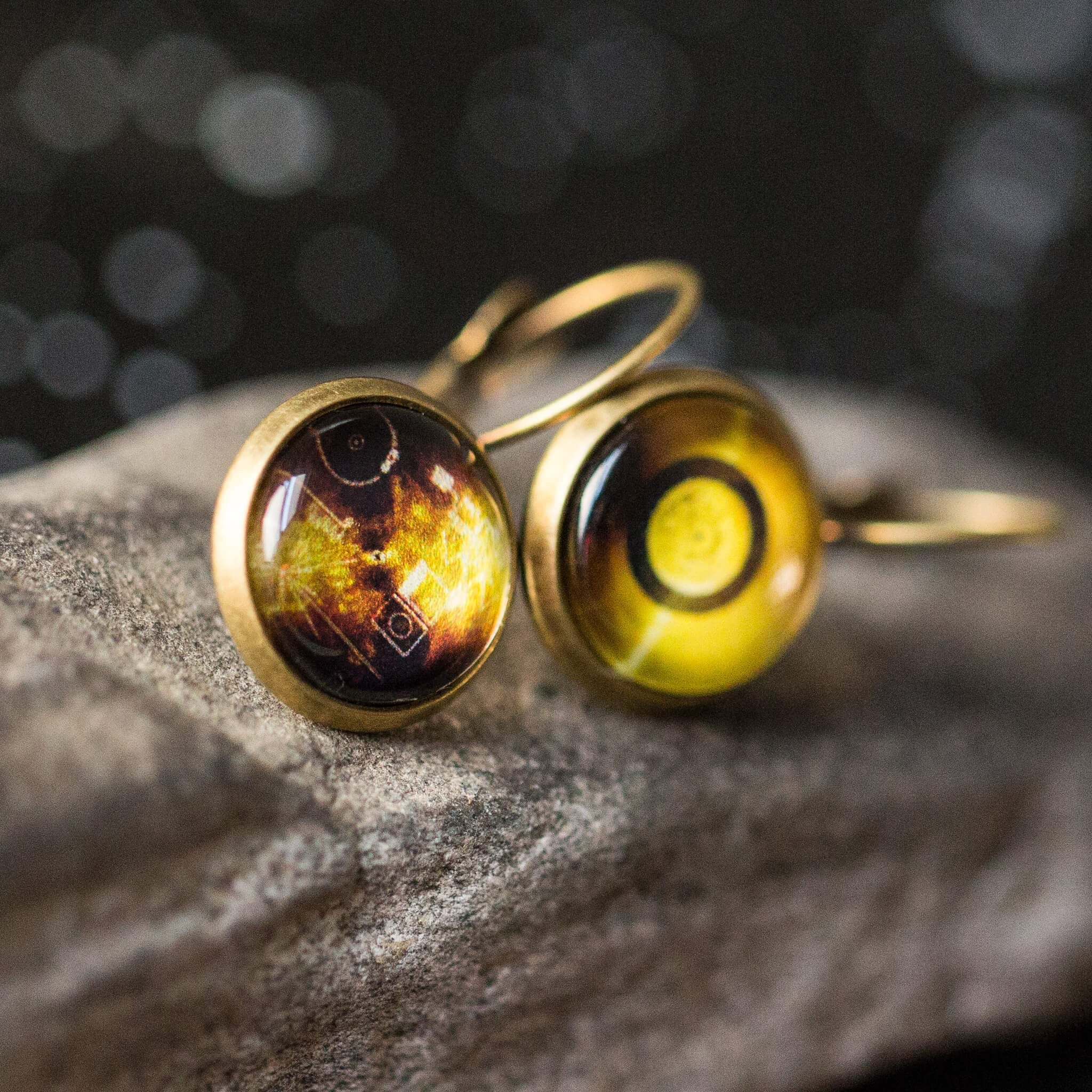 Voyager Golden Record Earrings | Earrings | Wiccan Center