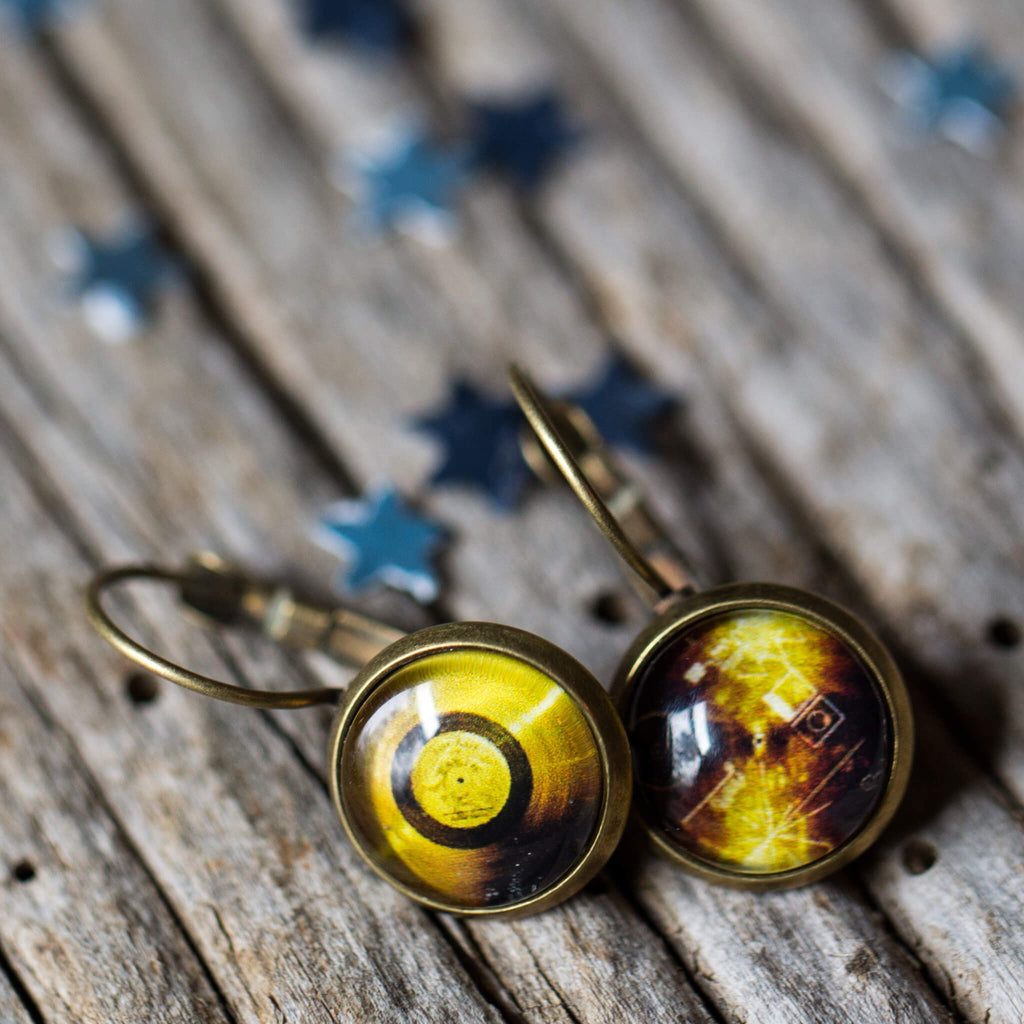 Voyager Golden Record Earrings | Earrings | Wiccan Center