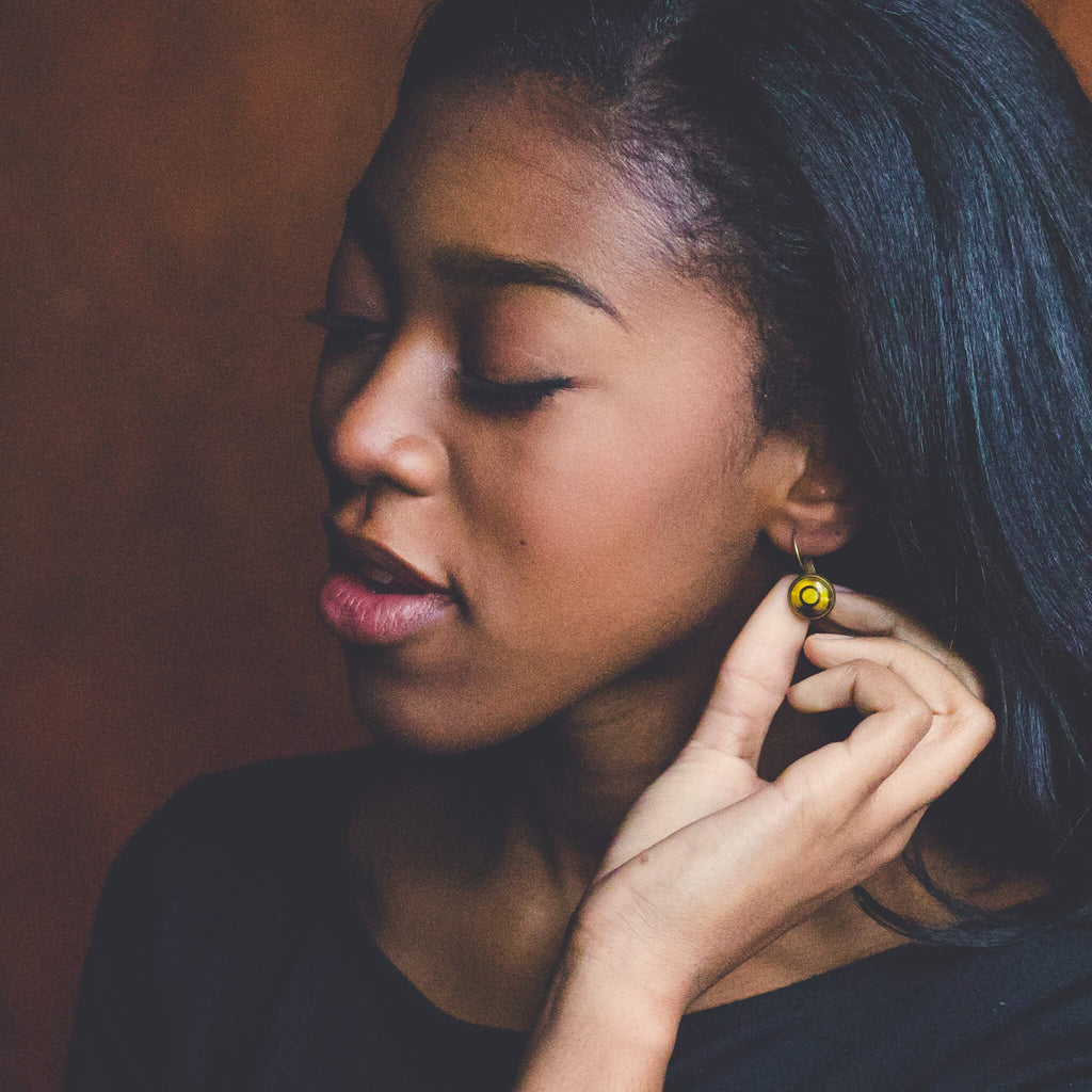 Voyager Golden Record Earrings | Earrings | Wiccan Center