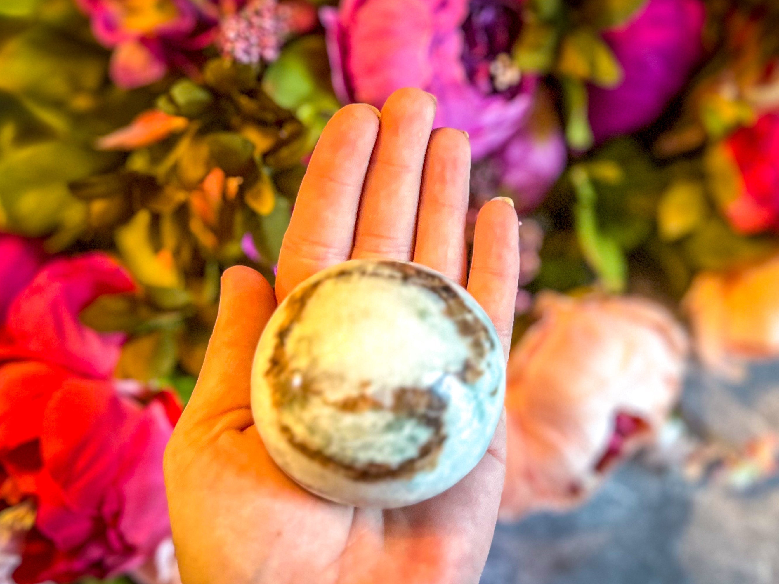 Vesuvianite and Garnet Crystal Spheres, ethically sourced | | Wiccan Center