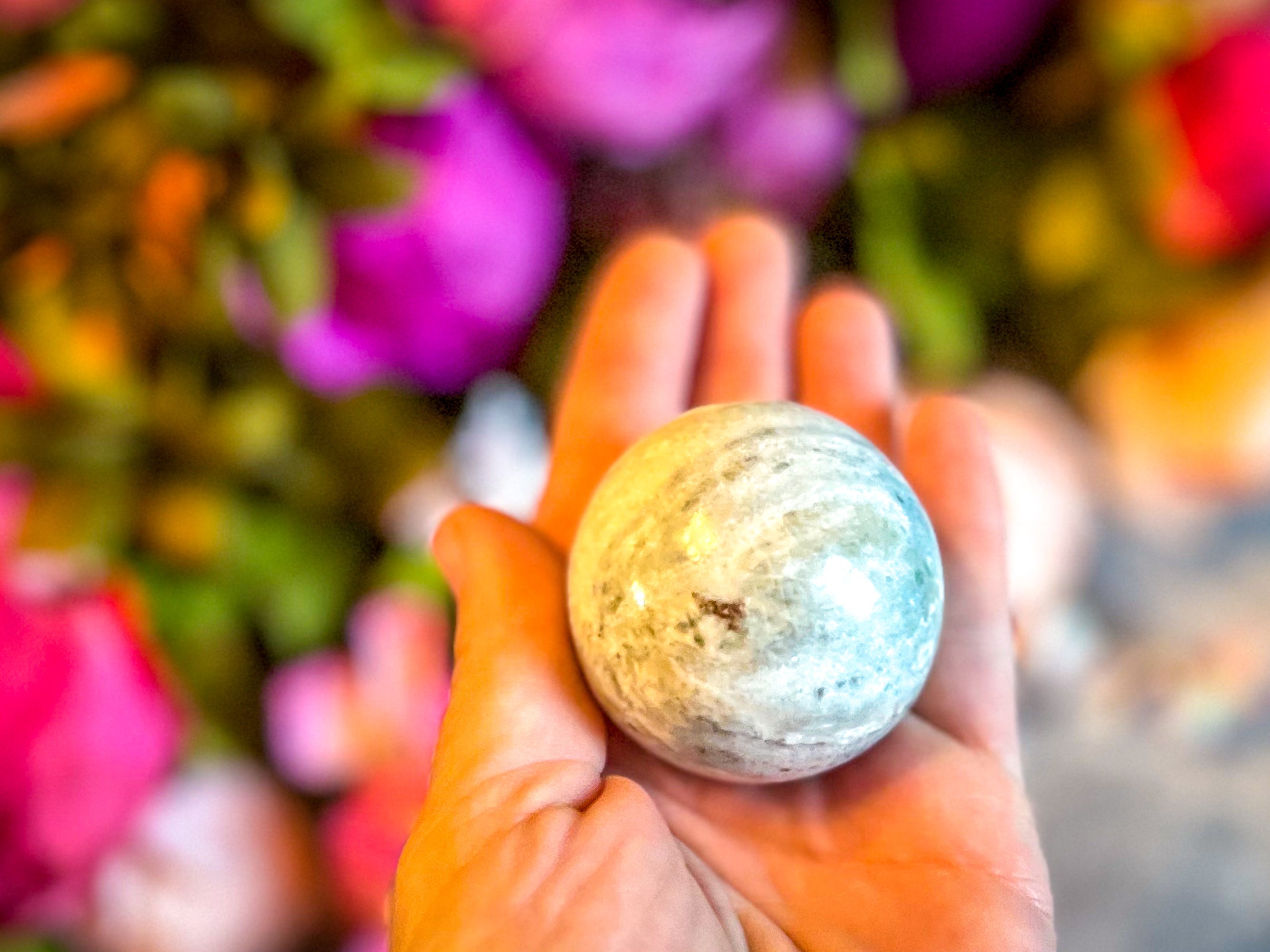 Vesuvianite and Garnet Crystal Spheres, ethically sourced | | Wiccan Center