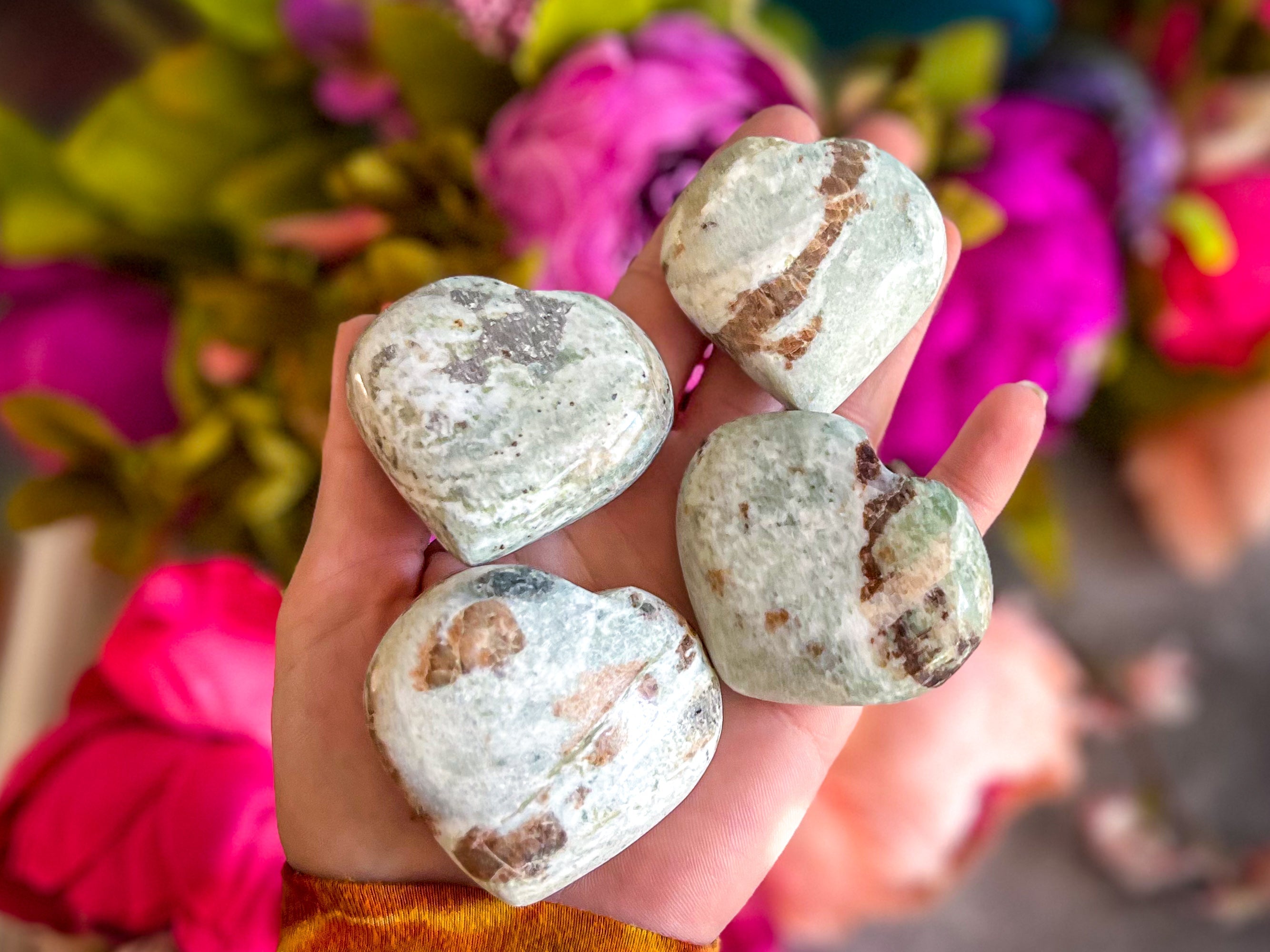 Vesuvianite and Garnet Heart, ethically sourced | | Wiccan Center