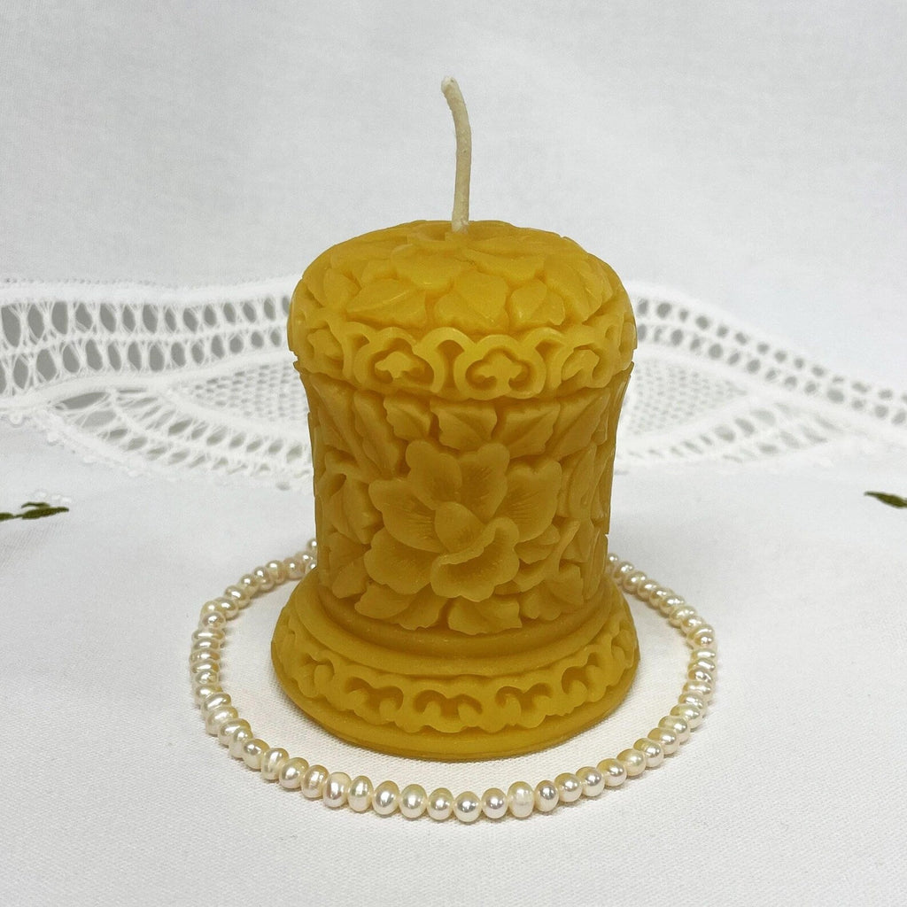 Victorian Bell Beeswax Pillar Candle | Pillar Candles | Wiccan Center