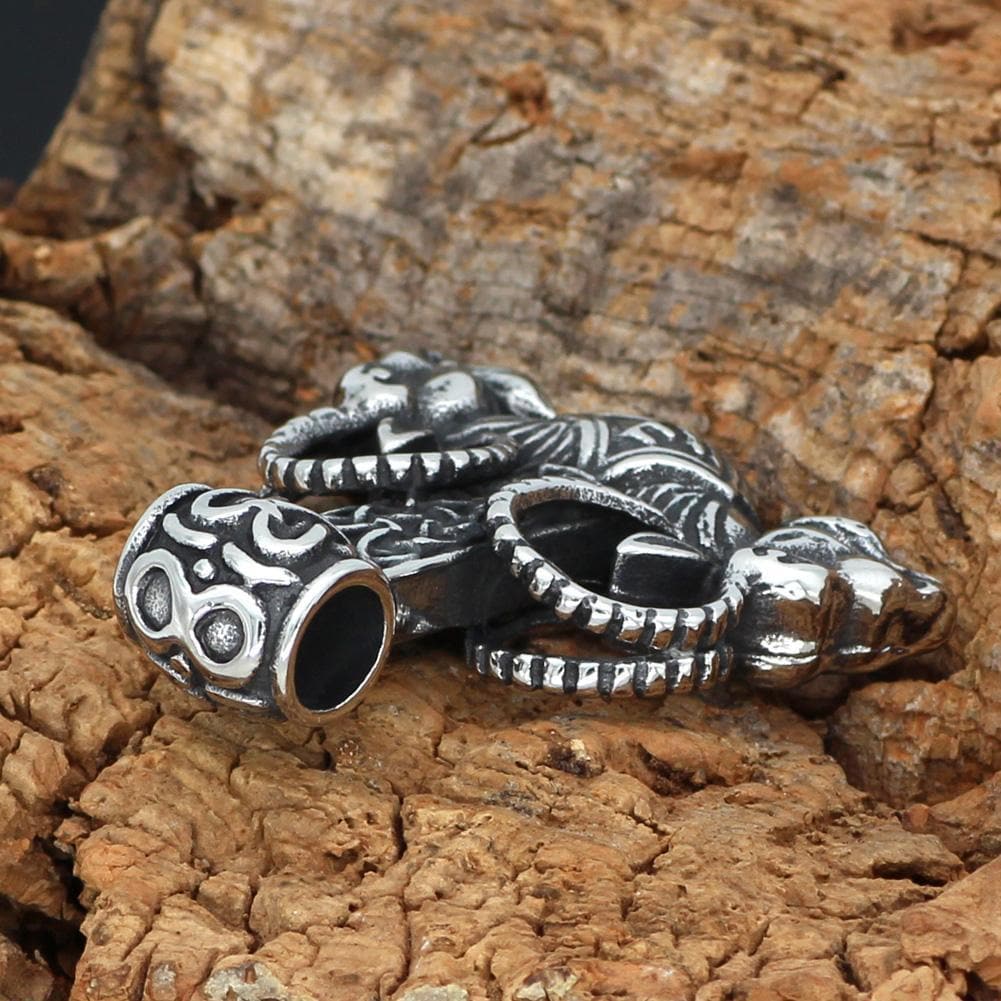 Vikings Thor's Rams Stainless Steel Pendant Necklace | Pendants & Necklaces | Wiccan Center