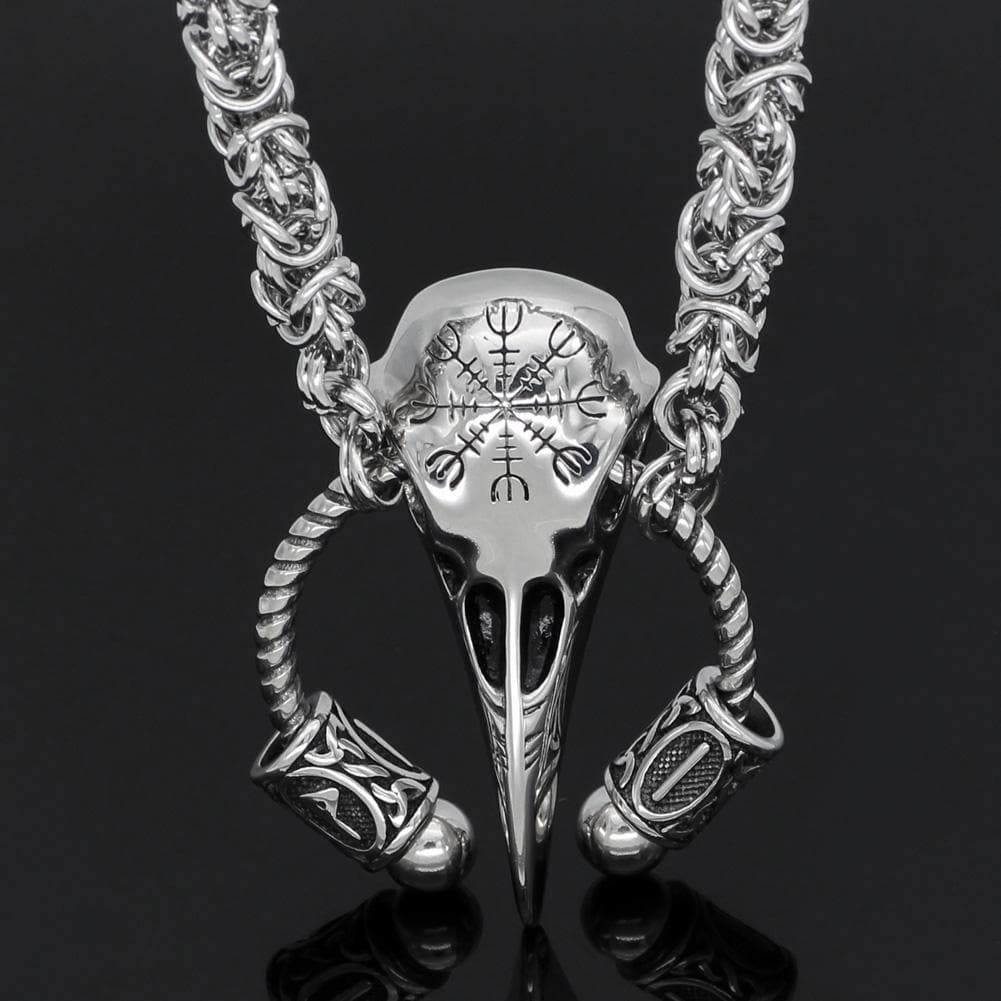 Vikings Helm of Awe Stainless Steel Necklace | Pendants & Necklaces | Wiccan Center