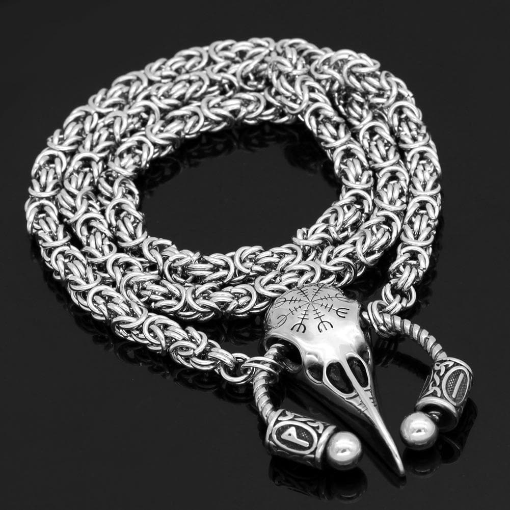 Vikings Helm of Awe Stainless Steel Necklace | Pendants & Necklaces | Wiccan Center