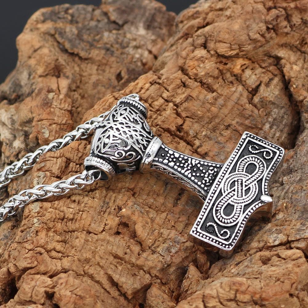 Vikings Mjölnir Stainless Steel Necklace | Pendants & Necklaces | Wiccan Center