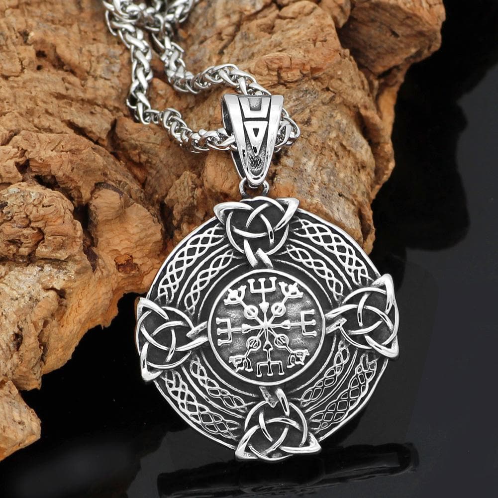 Vikings Vegvisir Stainless Steel Necklace | Pendants & Necklaces | Wiccan Center