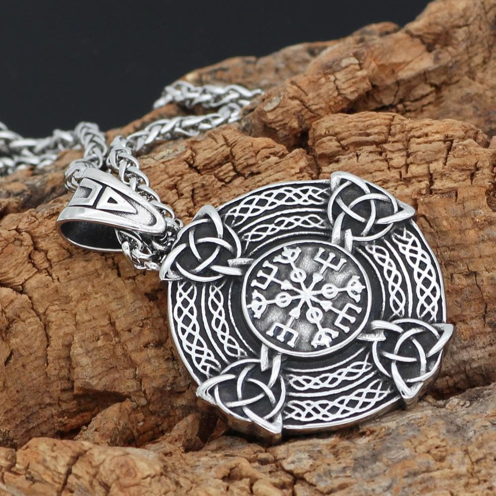 Vikings Vegvisir Stainless Steel Necklace | Pendants & Necklaces | Wiccan Center