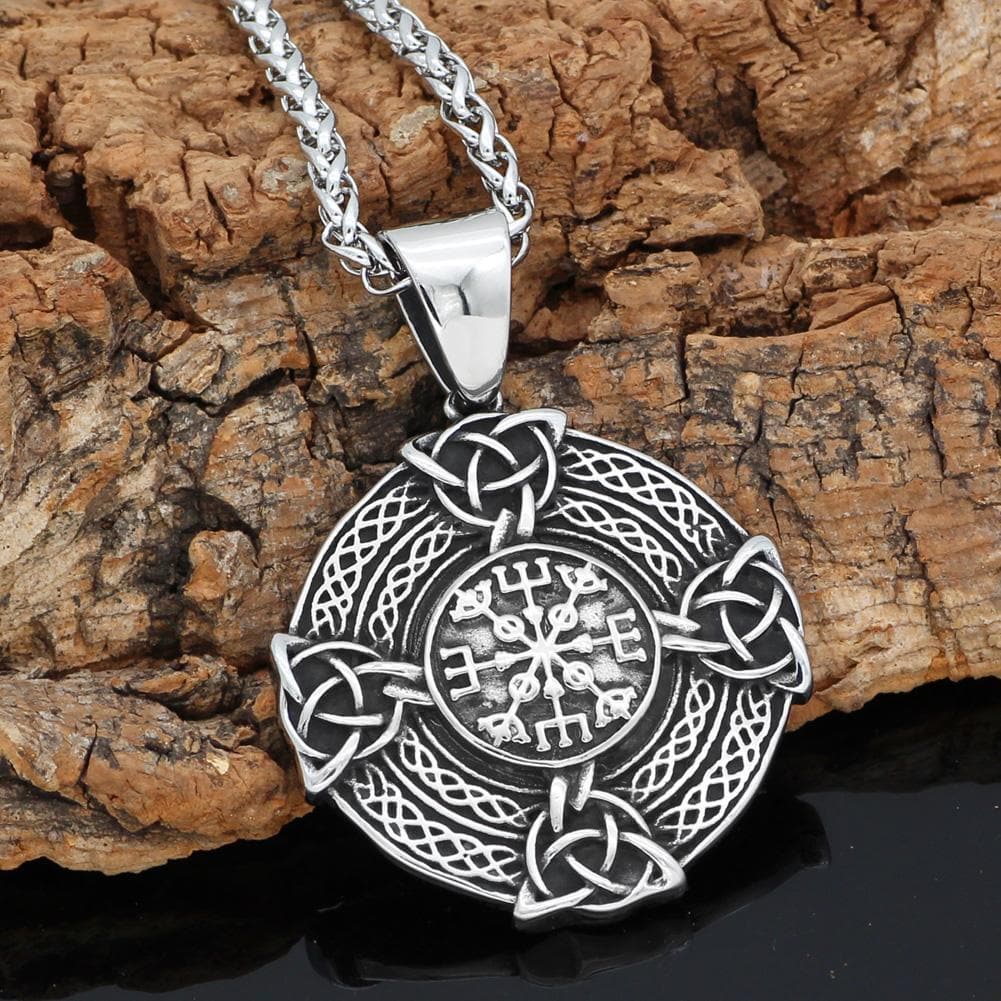 Vikings Vegvisir Stainless Steel Necklace | Pendants & Necklaces | Wiccan Center