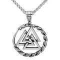 Vikings Jörmungandr Valknut Stainless Steel Necklace | Pendants & Necklaces | Wiccan Center