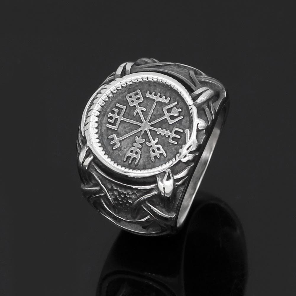 Vikings Vegvisir Stainless Steel Ring | Rings | Wiccan Center