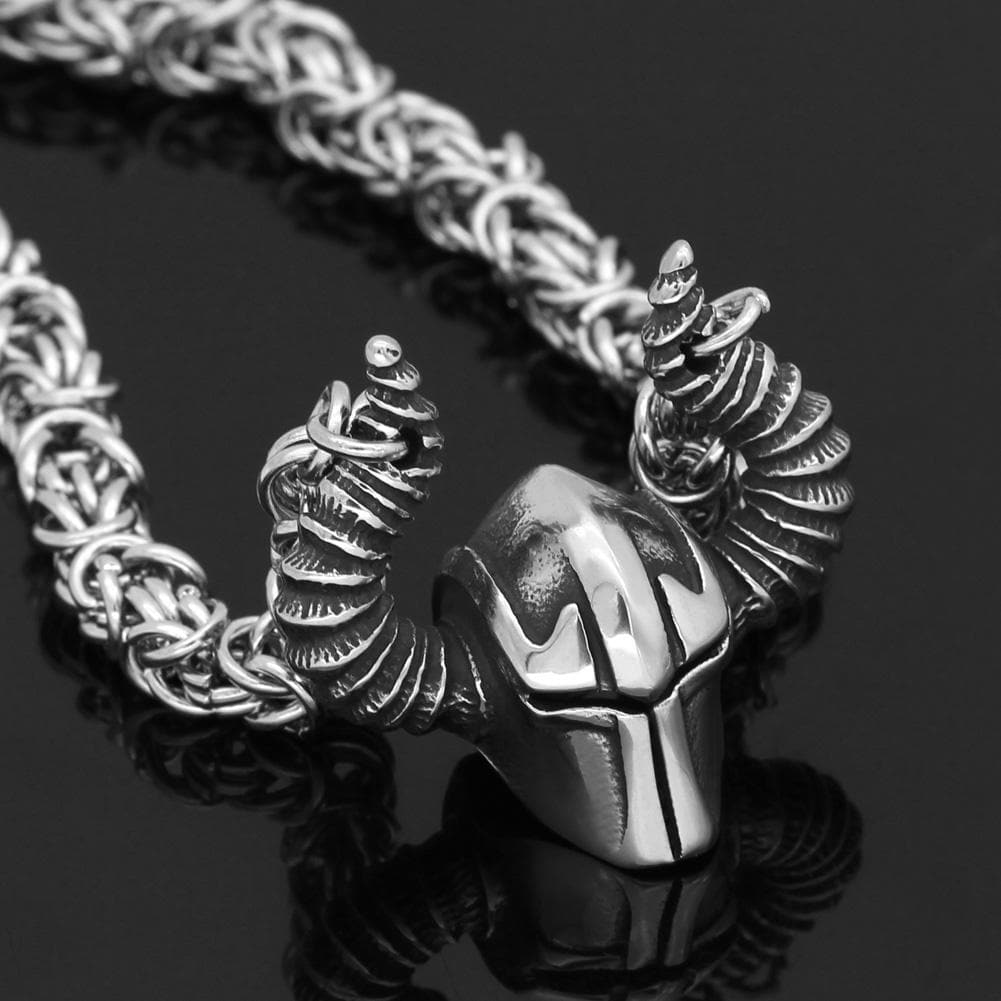 Vikings Horned Helmet Stainless Steel Necklace | Pendants & Necklaces | Wiccan Center