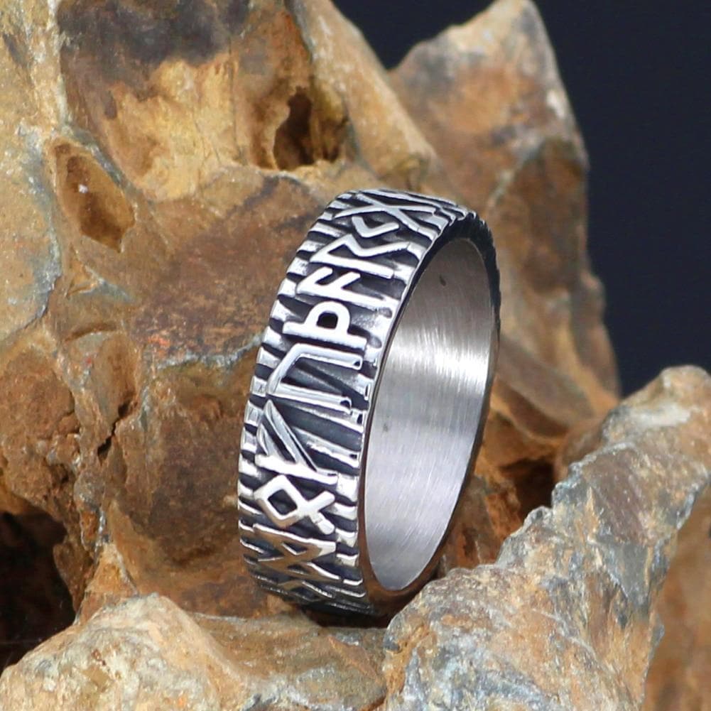 Vikings Rune Stainless Steel Ring | Rings | Wiccan Center