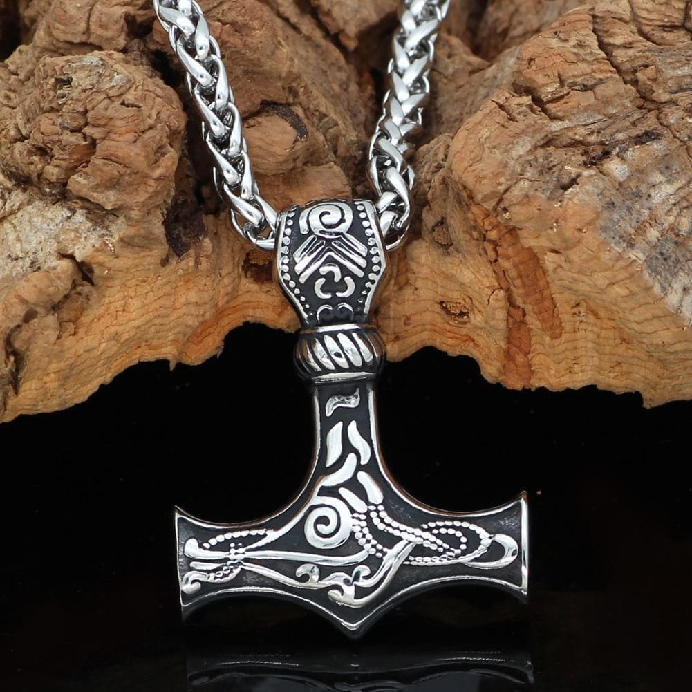 Viking Mjolnir Stainless Steel Necklace | Pendants & Necklaces | Wiccan Center