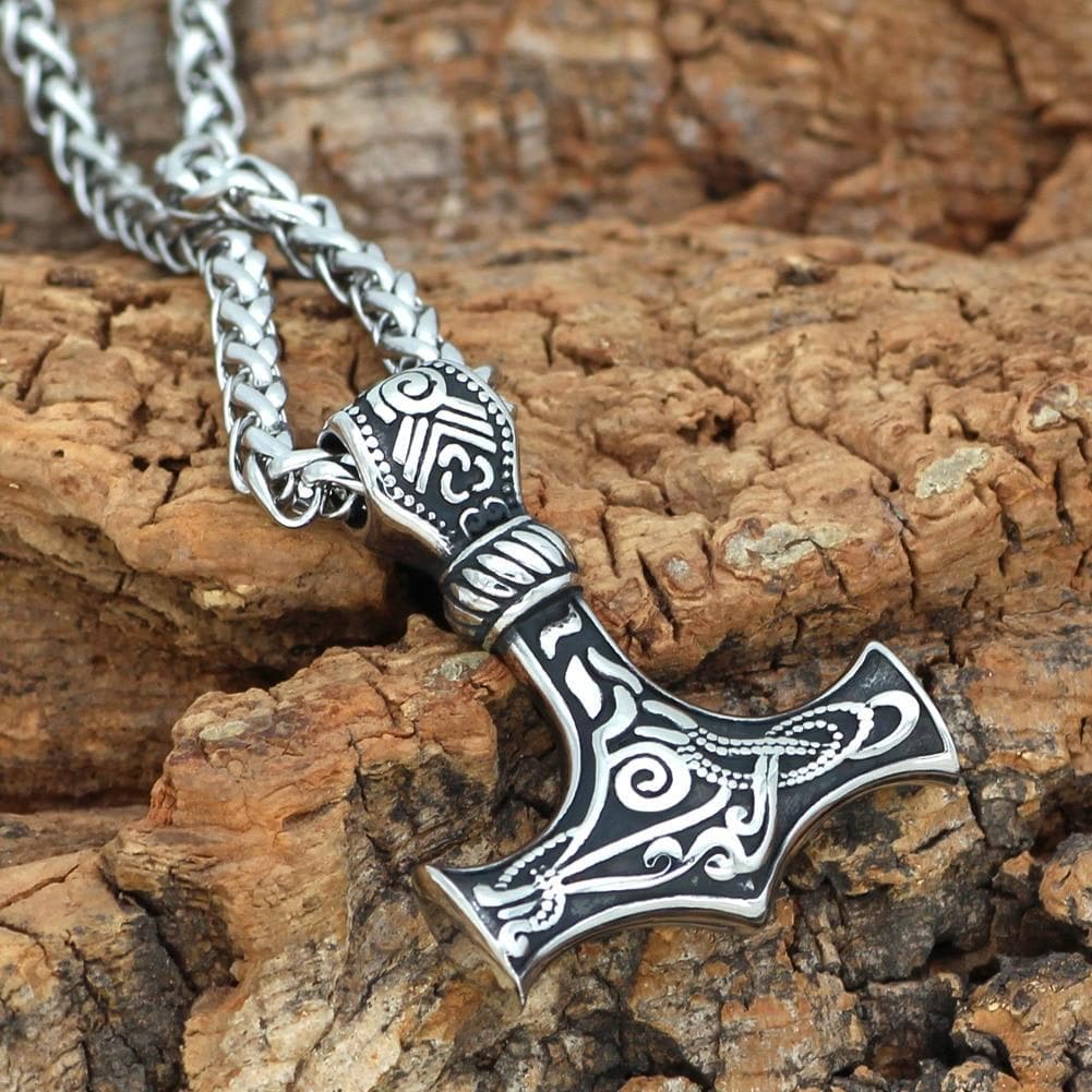 Viking Mjolnir Stainless Steel Necklace | Pendants & Necklaces | Wiccan Center