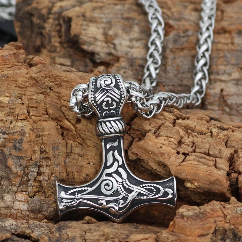 Viking Mjolnir Stainless Steel Necklace | Pendants & Necklaces | Wiccan Center