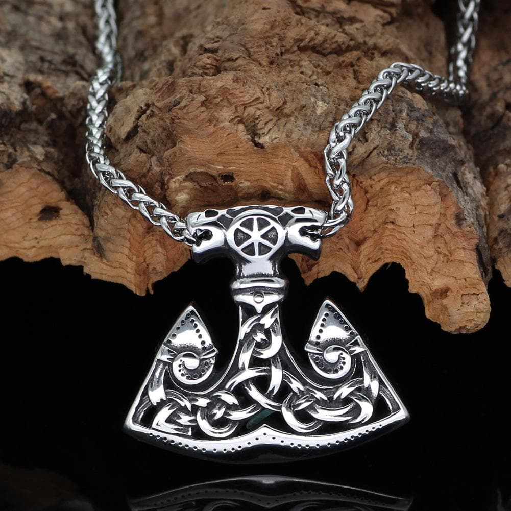 Vikings North Wind Wolf Stainless Steel Pendant Necklace | Pendants & Necklaces | Wiccan Center