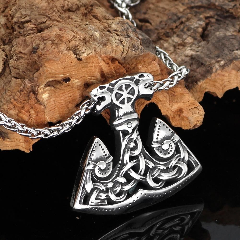 Vikings North Wind Wolf Stainless Steel Pendant Necklace | Pendants & Necklaces | Wiccan Center