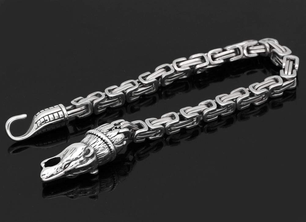 Vikings Fenrir Wolf Stainless Steel Bracelet | Bracelets | Wiccan Center