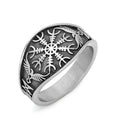 Vikings Helm of Awe Stainless Steel Ring | Rings | Wiccan Center