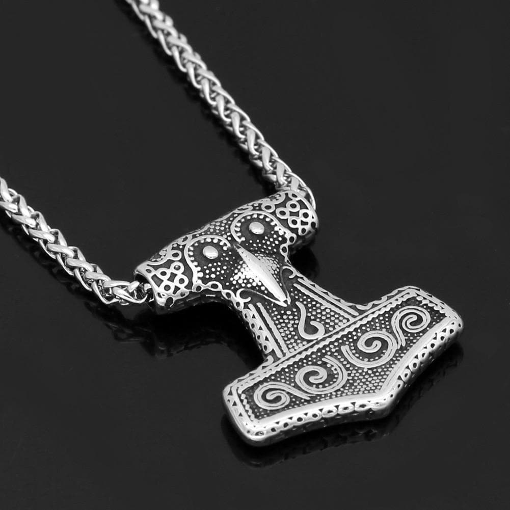 Viking Raven Mjolnir Necklace | Pendants & Necklaces | Wiccan Center