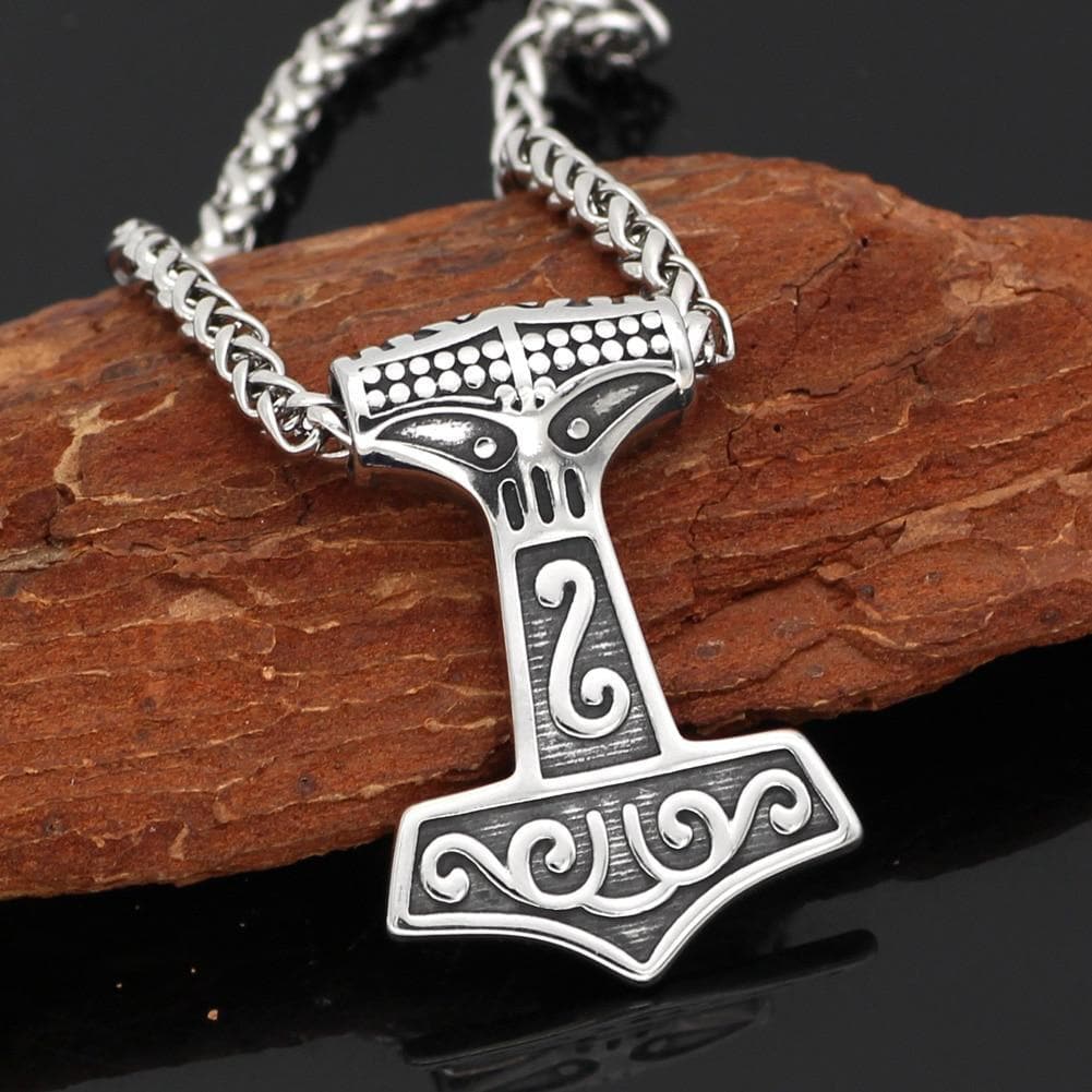 Viking Thor’s Hammer Mjolnir Necklace | Pendants & Necklaces | Wiccan Center