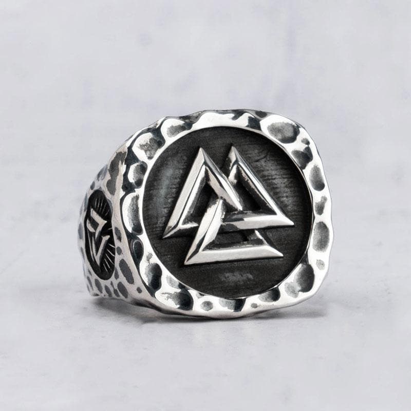 Vikings Valknut Stainless Steel Ring | Rings | Wiccan Center