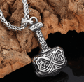 Vikings Hammer of Thor Pendant Necklace | Pendant and Necklace | Wiccan Center