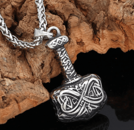 Vikings Hammer of Thor Pendant Necklace | Pendant and Necklace | Wiccan Center