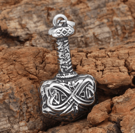 Vikings Hammer of Thor Pendant Necklace | Pendant and Necklace | Wiccan Center