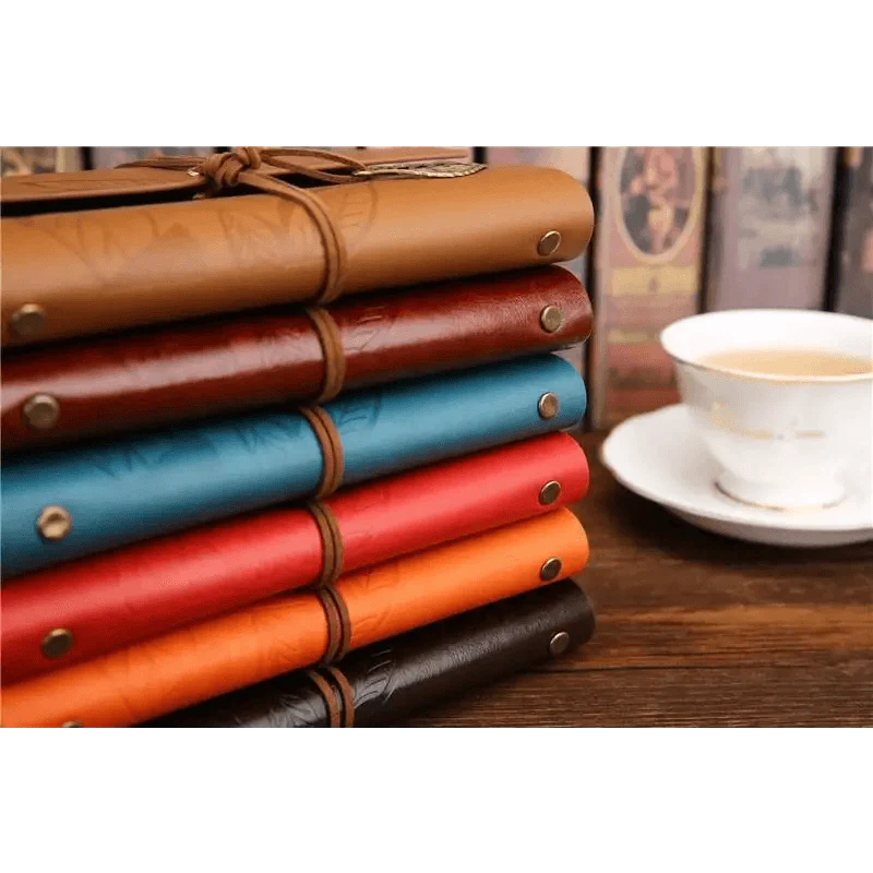 Vintage PU Leather Diary Notebook Journal Retro Book Traveler Planners Office School Supplies | STIL64831JRNAL | Wiccan Center