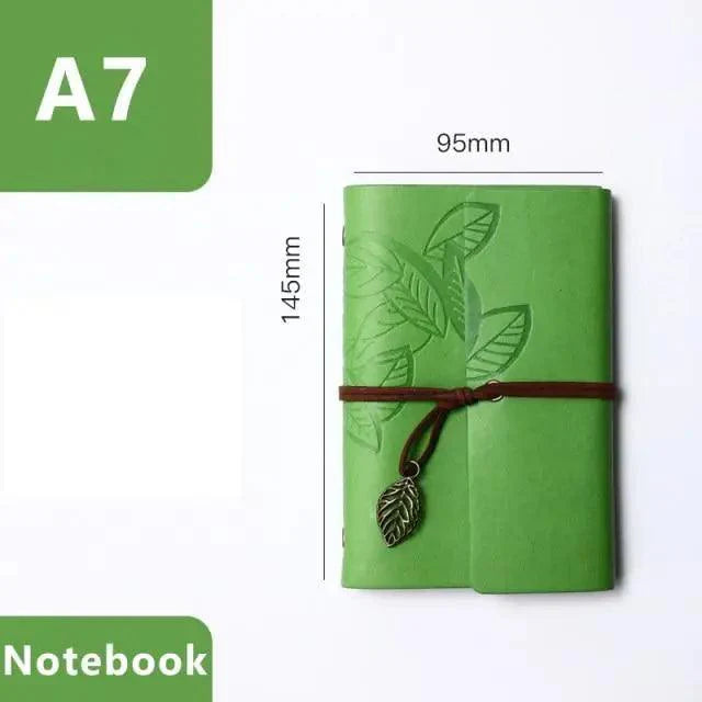 Vintage PU Leather Diary Notebook Journal Retro Book Traveler Planners Office School Supplies | STIL64831JRNAL | Wiccan Center