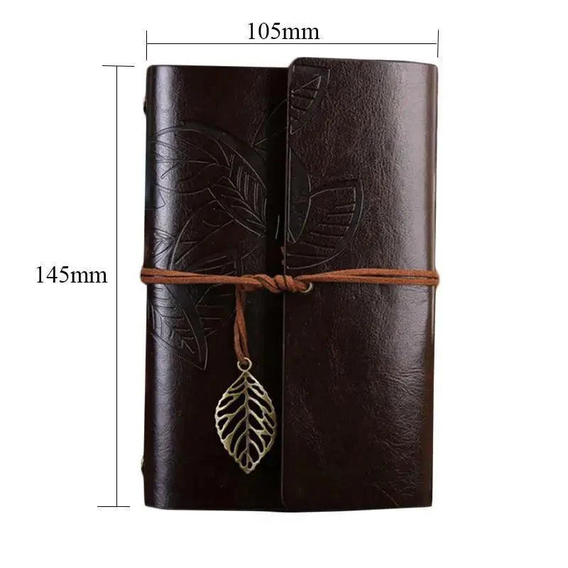 Vintage PU Leather Diary Notebook Journal Retro Book Traveler Planners Office School Supplies | STIL64831JRNAL | Wiccan Center