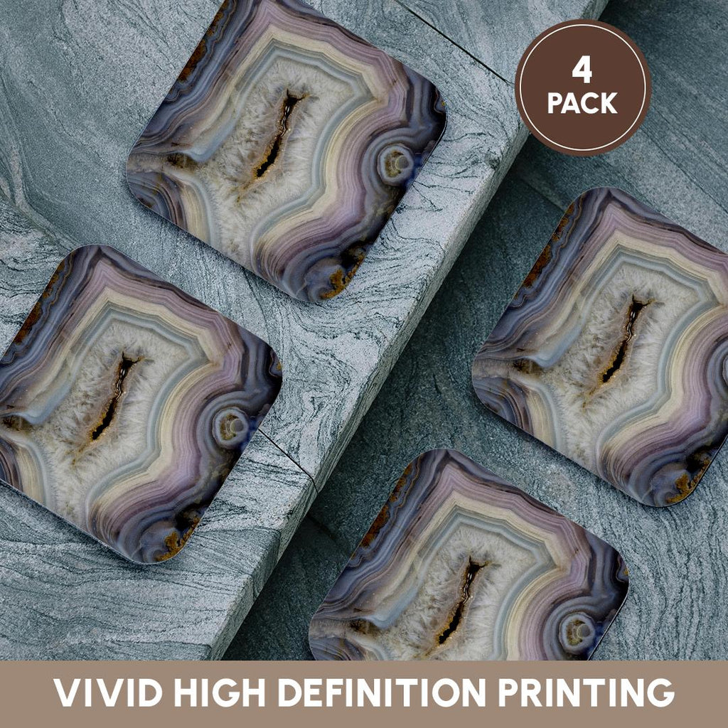 3dRose Danita Delimont - Abstract - Banded Agate, abstract pattern - Coasters (cst_231722)