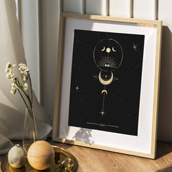 Lunar Eclipse Art Print | Posters, Prints, & Visual Artwork | Wiccan Center