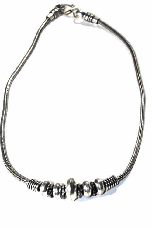 Warrior Tribal Necklace For Men Stainless Steel Beads