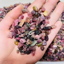 Watermelon Tourmaline Rough Chips 2oz | Chips | Wiccan Center